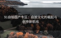 91自拍国产专区：自拍文化的崛起与创作新航线